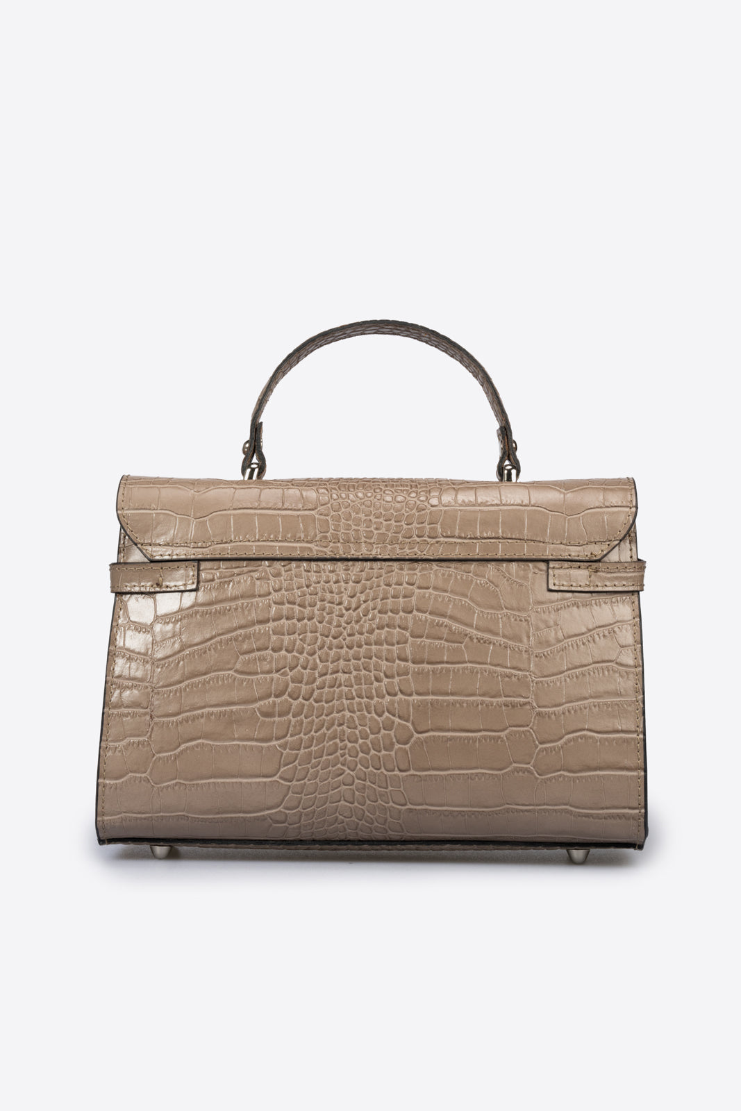 LEA Leather Top Handle Bag - Fango