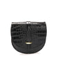 Leather Shoulder Bag 3241 - Black