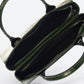 CASSANDRA Leather Top Handle Bag - Green