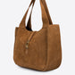 AMELIE Leather Top Handle Bag - Brown