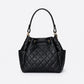 TILLY SMALL Leather Top Handle Bag - Black