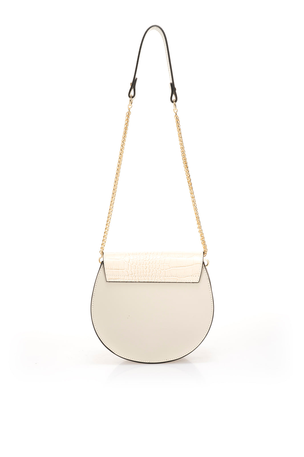 CAROLYN Leather Crossbody Bag - Marmo