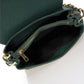 Leather Top Handle Bag 9647 - Green