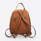 PAOLA Leather Backpack - Cognac