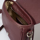 BELA Leather Crossbody Bag - Wine
