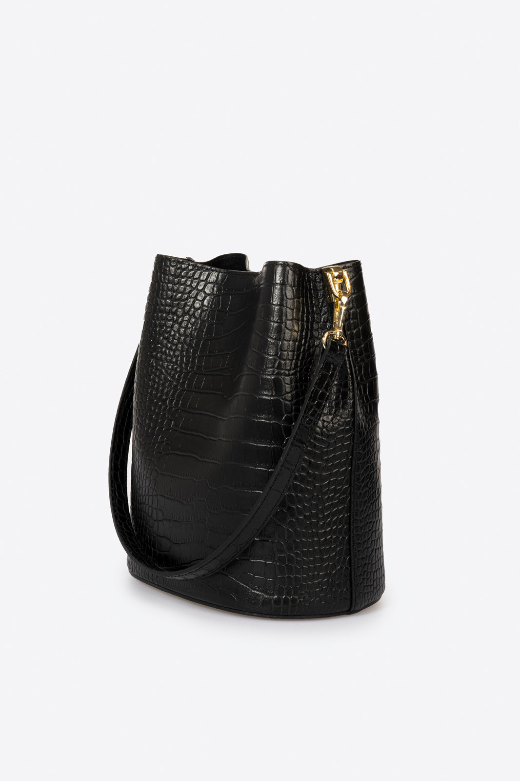 CAPRICE Leather Shoulder Bag - Black