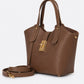 IOLANDA Leather Top Handle Bag - Brown