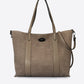 MYRA Leather Tote Bag - Fango