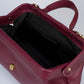 OPHELIE Leather Top Handle Bag - Bordo