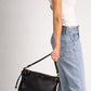 CASIA Leather Crossbody Bag - Nero