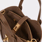 IOLANDA Leather Top Handle Bag - Brown