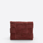 HAILEY Leather Crossbody Bag - Bordo