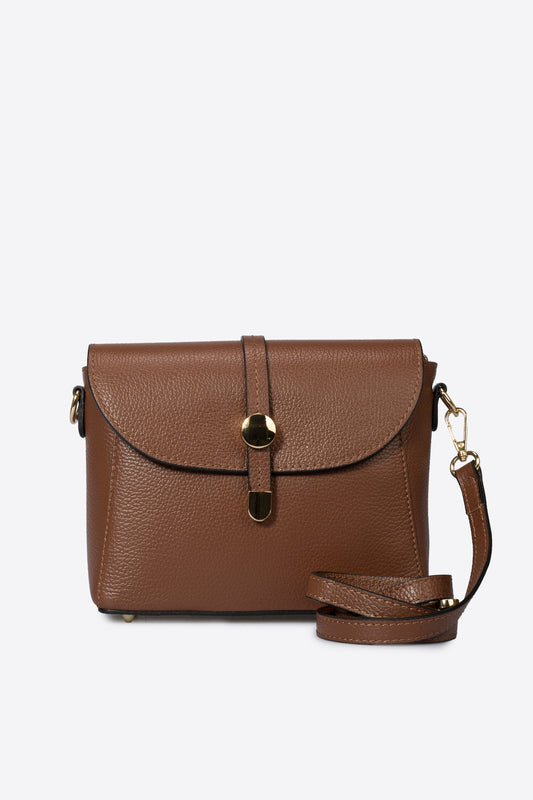 ADORE Leather Crossbody Bag - Brown