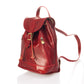 Leather Backpack 1018 - Red