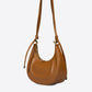 LUNA Leather Top Handle Bag - Cognac