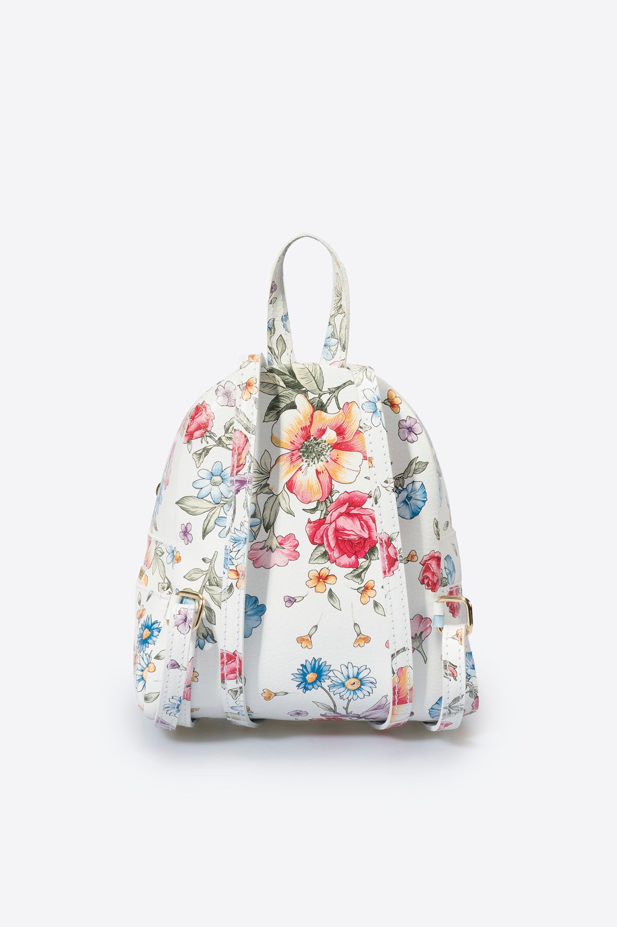 Leather Crossbody Bag 7201 - Bianco