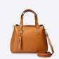 EMILY Leather Top Handle Bag - Cognac