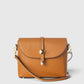 ADORE Leather Crossbody Bag - Cognac