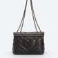 APRIL Leather Shoulder Bag - Black