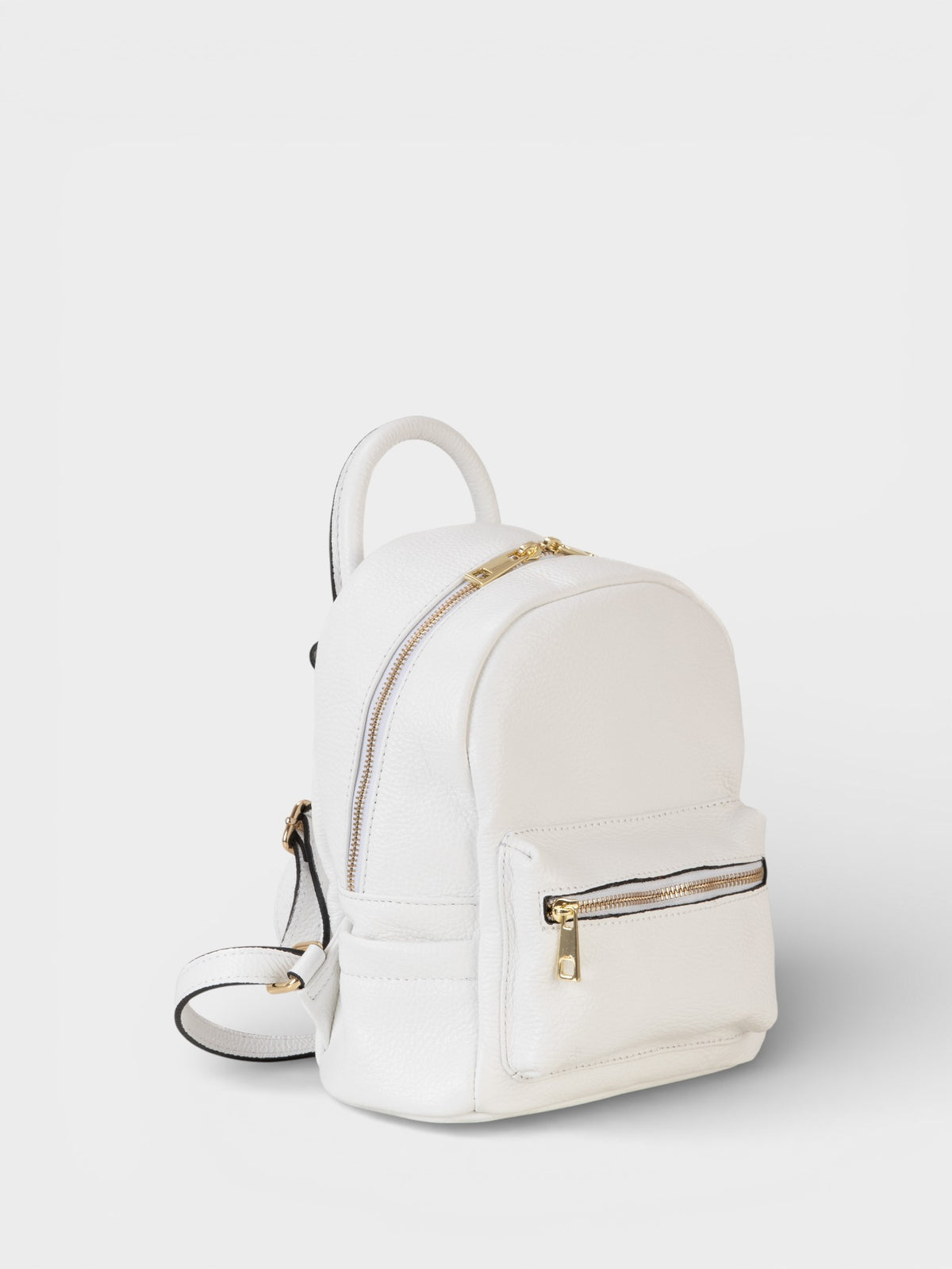 Leather Backpack 1205 - White