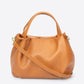 MAYA Leather Top Handle Bag - Cuoio