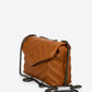 APRIL Leather Shoulder Bag - Cognac