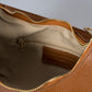 PORZIA Leather Top Handle Bag - Cognac