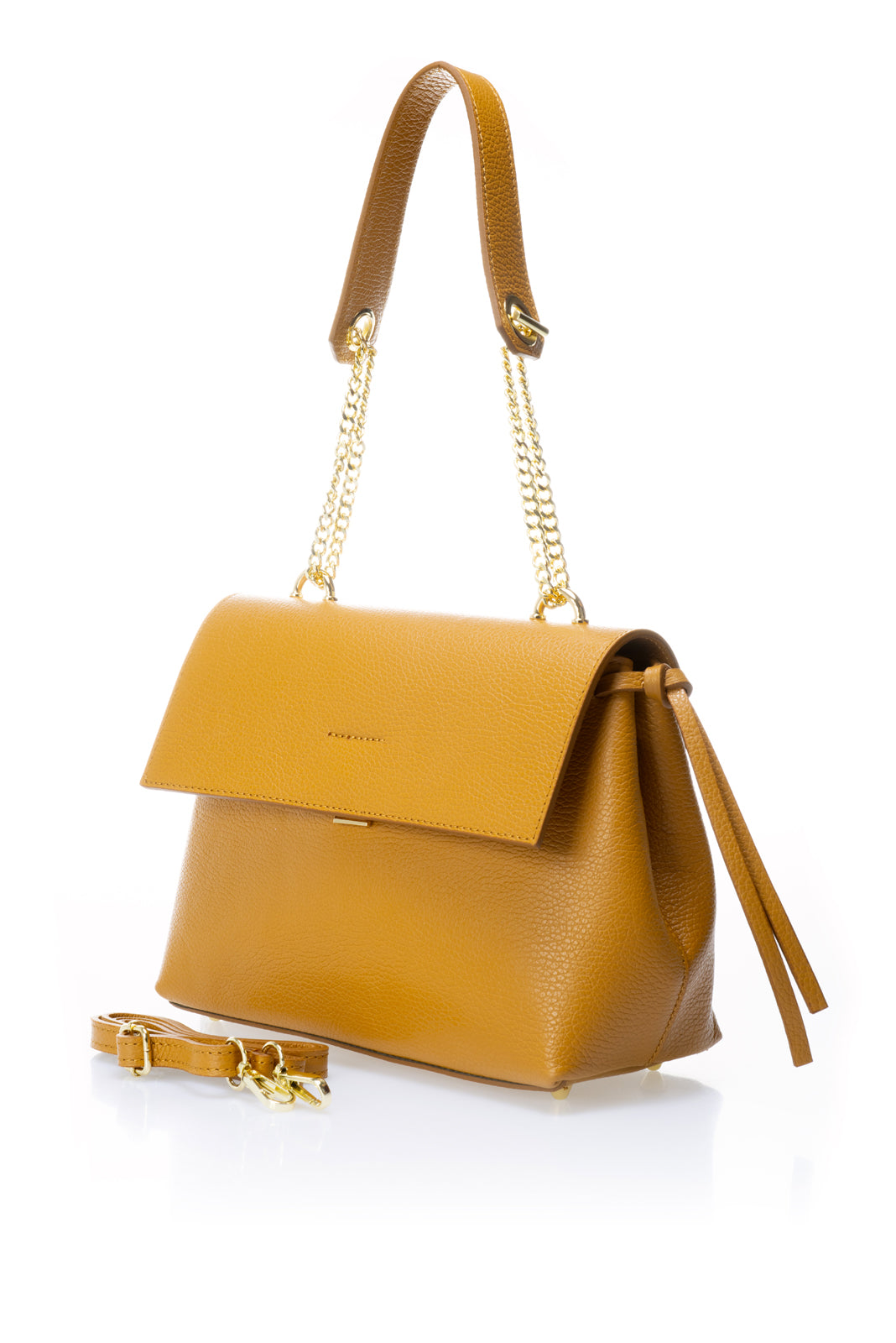 Leather Top Handle Bag 2275 - Cuoio