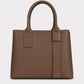 RACHELE Leather Top Handle Bag - Brown