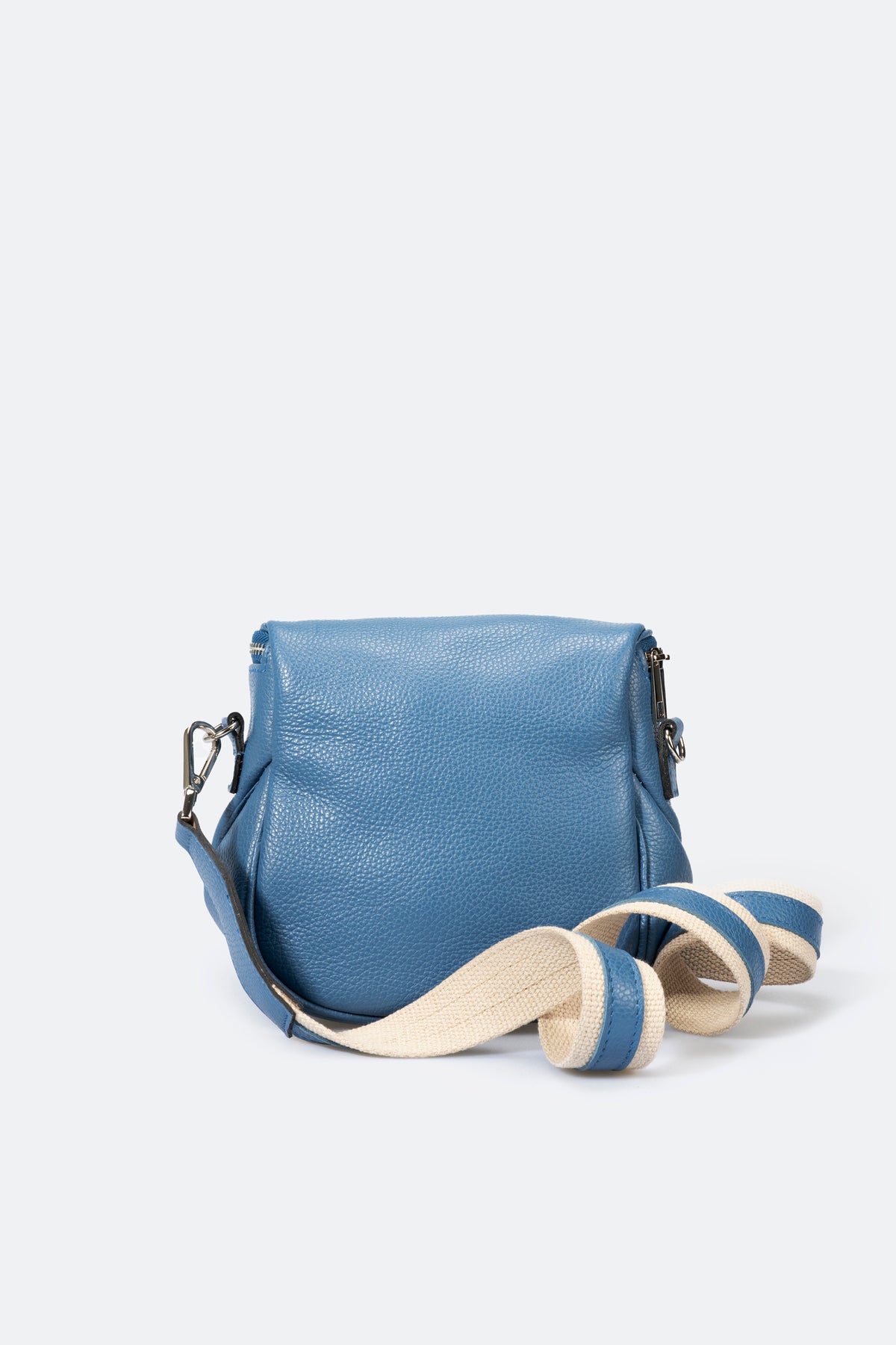 Leather Crossbody Bag 1171 - Blue