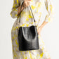 CAPRICE Leather Shoulder Bag - Black