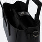 ANTHEA Leather Top Handle Bag - Black