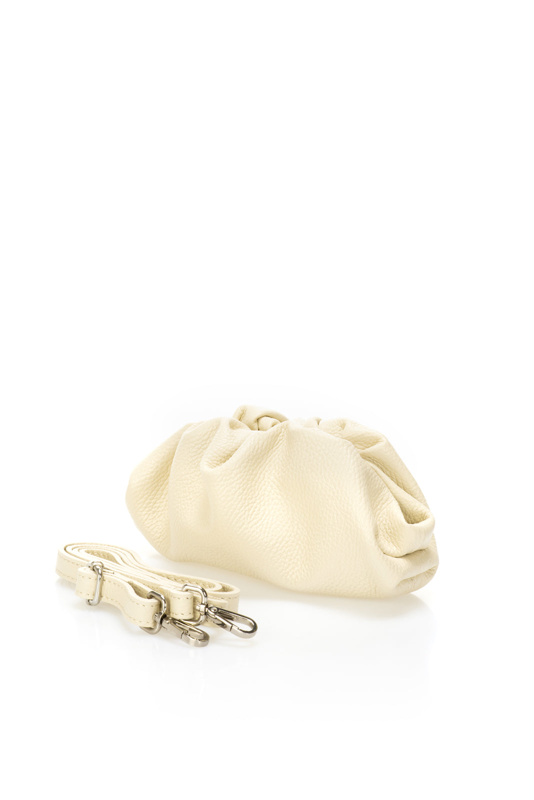 Leather Crossbody Bag 2549 - Beige