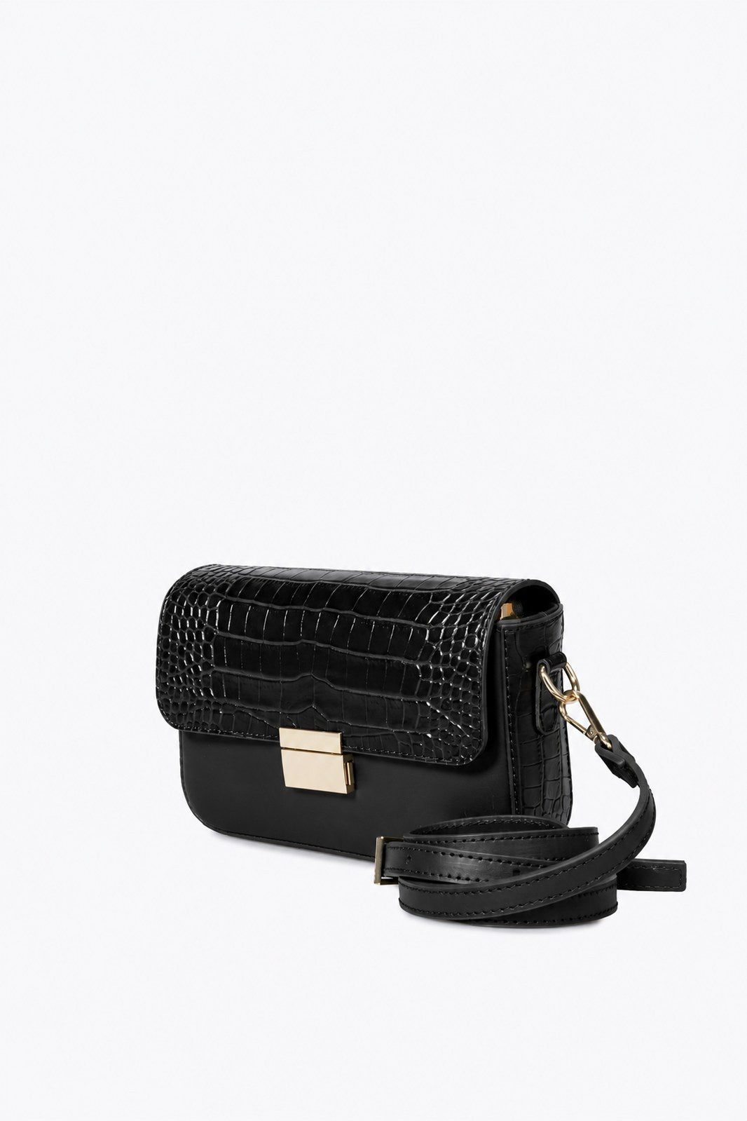 JUNO Leather Crossbody Bag - Nero