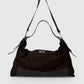 FLEUR Leather Top Handle Bag - Testa di Moro