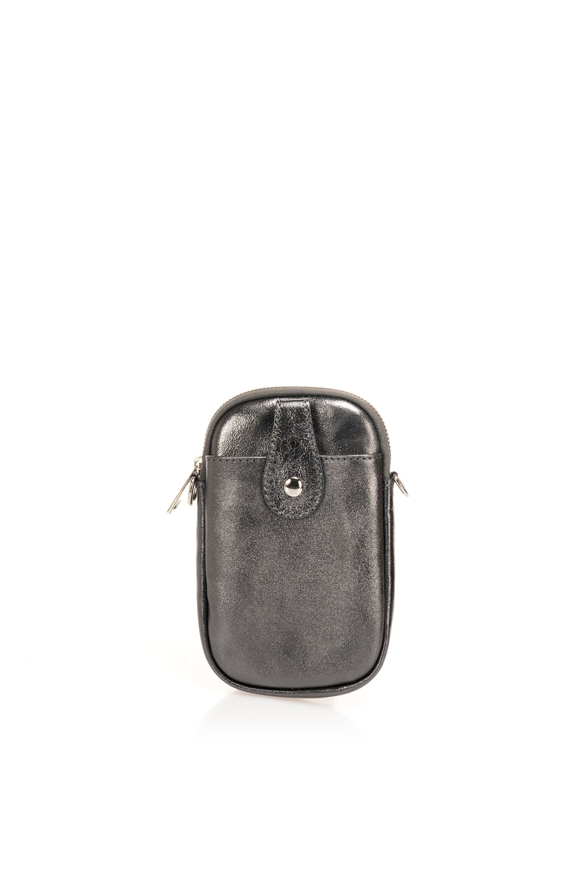 Leather Crossbody Bag 6951 - Antracite