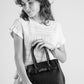 GRETA Leather Top Handle Bag - Blue