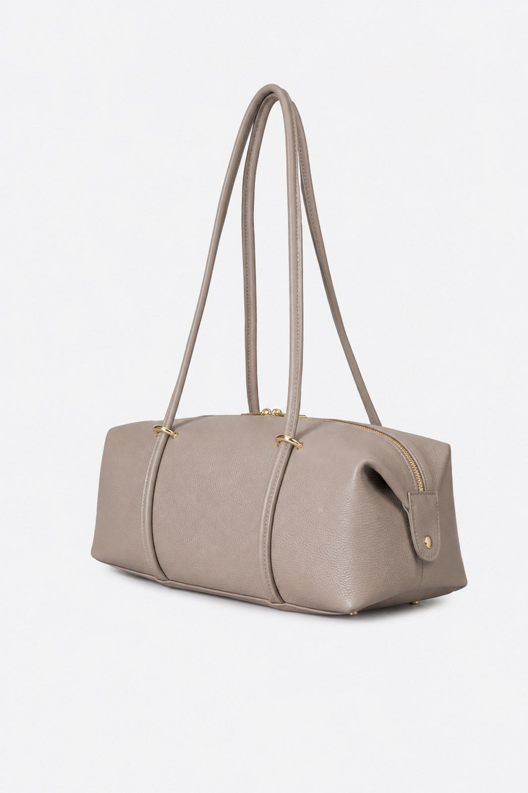 LIORA Leather Shoulder Bag - Fango