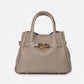 MIRANDA Leather Top Handle Bag - Fango
