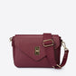 DALE Leather Crossbody Bag - Bordo