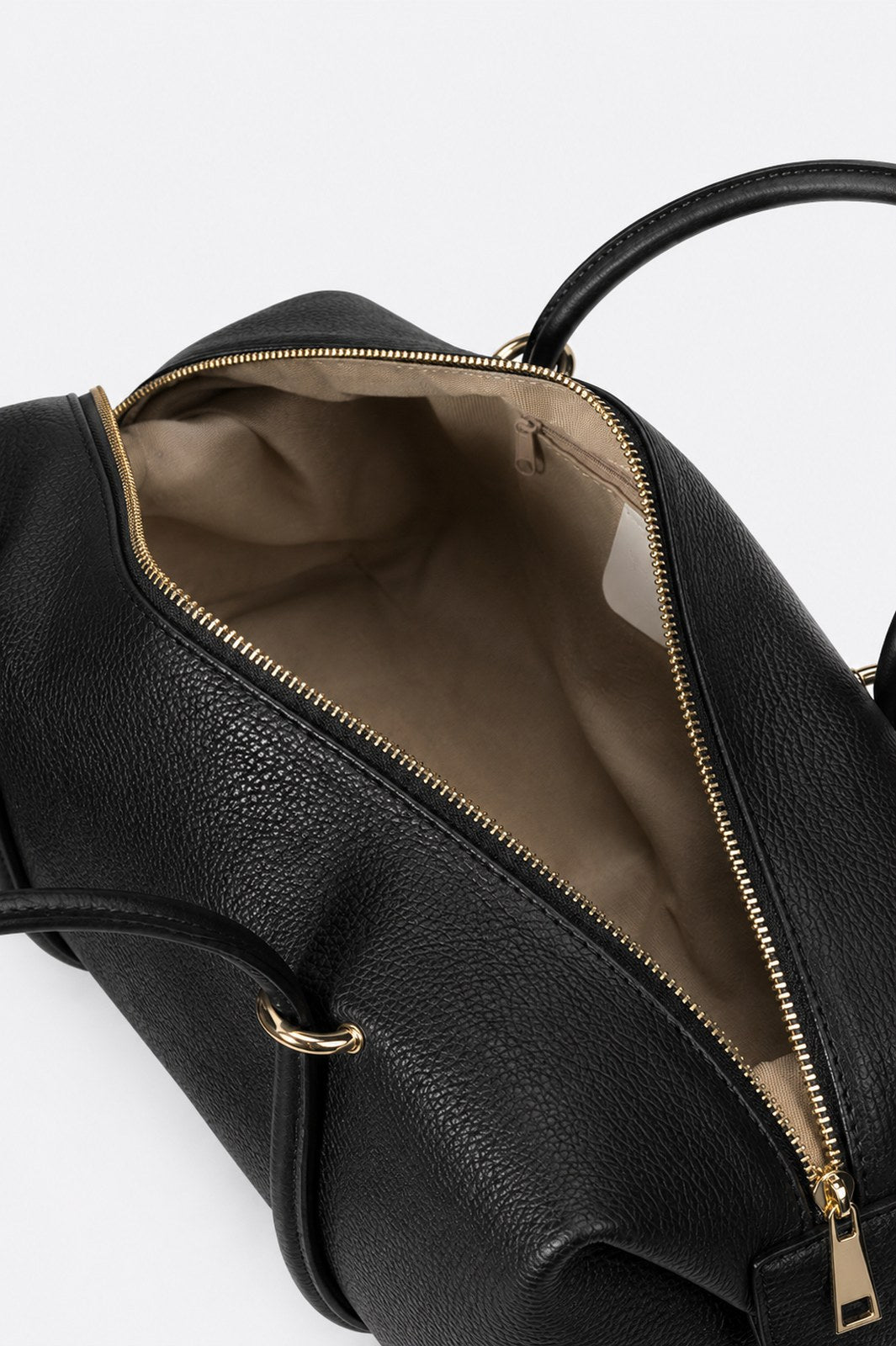 LIORA Leather Shoulder Bag - Black