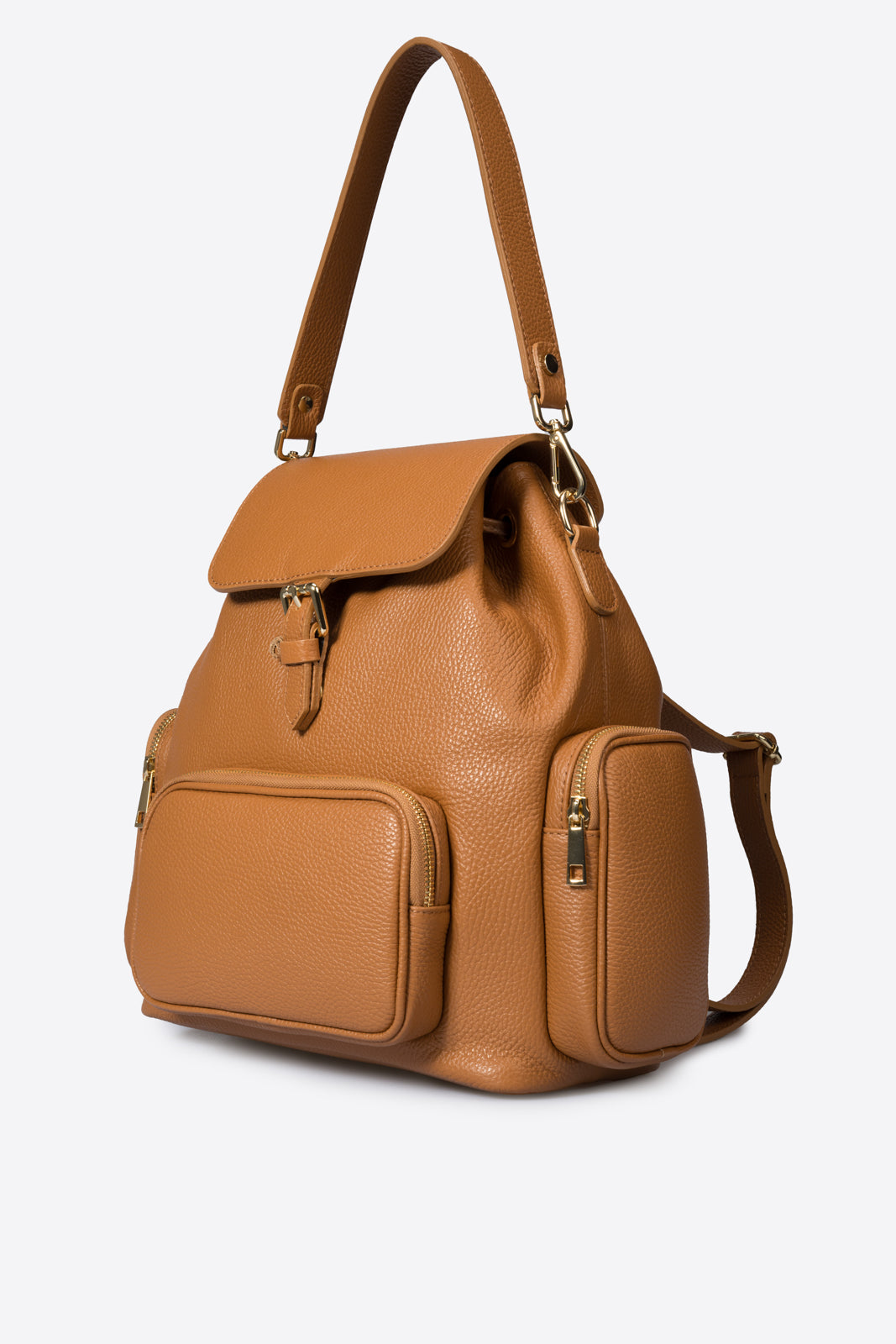 NOA Leather Backpack - Cognac