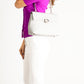 FANIA Leather Shoulder Bag - White