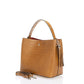 SCARLET Leather Top Handle Bag - Cuoio