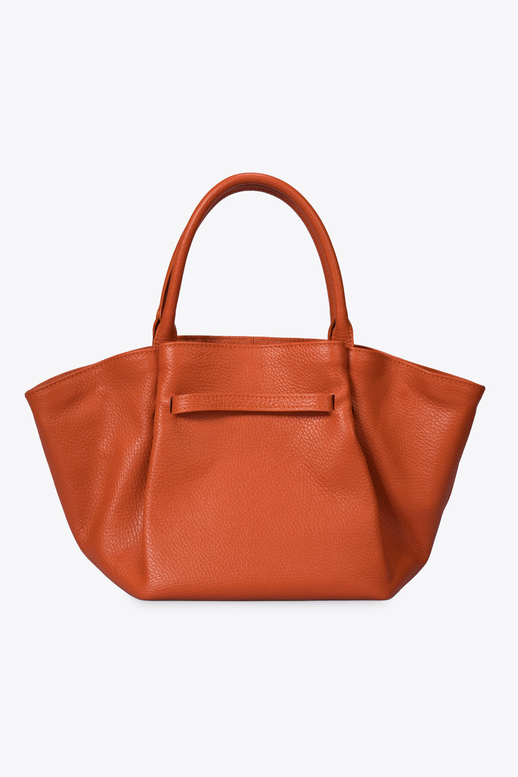 RYAN Leather Top Handle Bag - Cognac