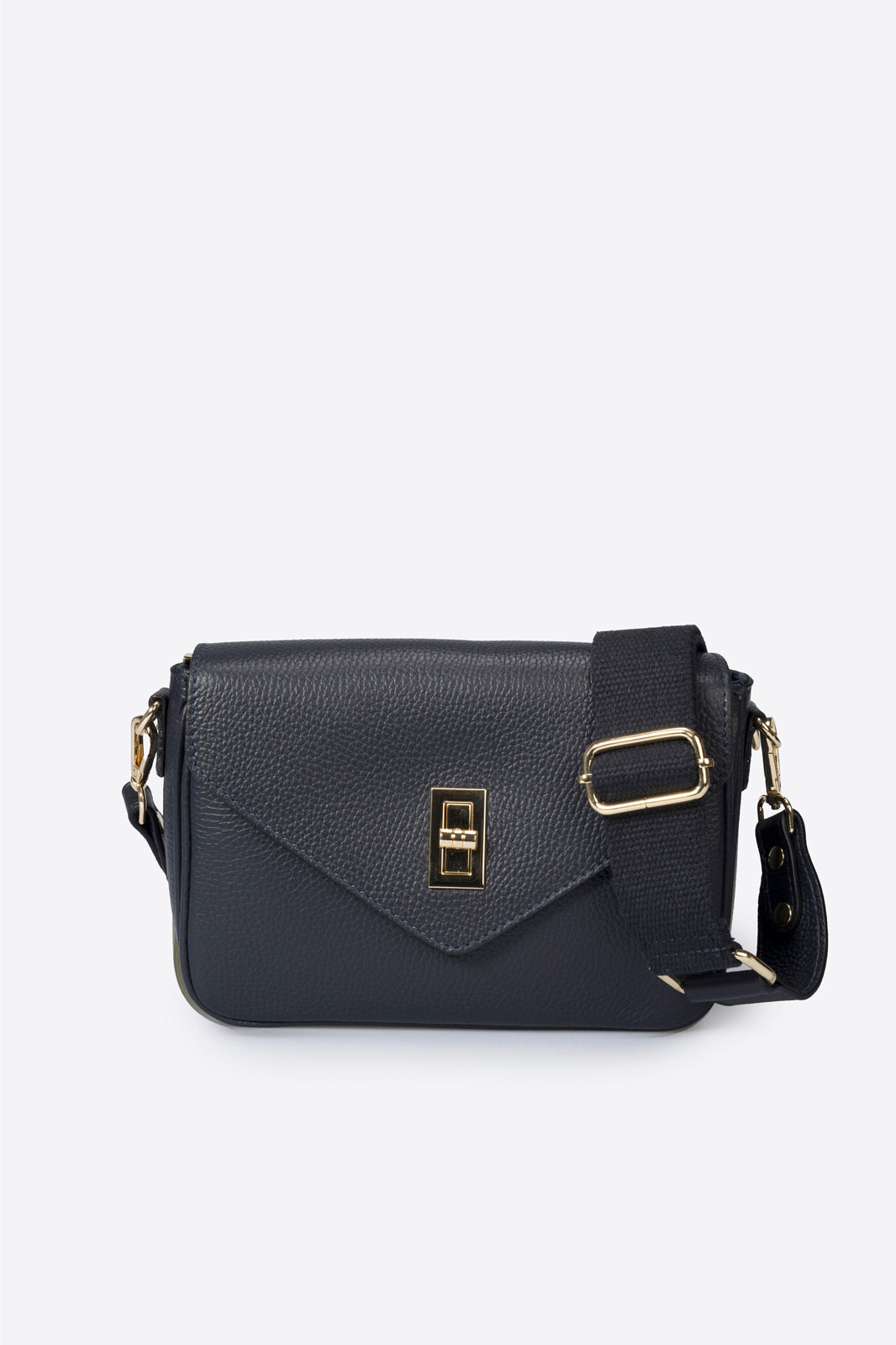 DALE Leather Crossbody Bag - Blue