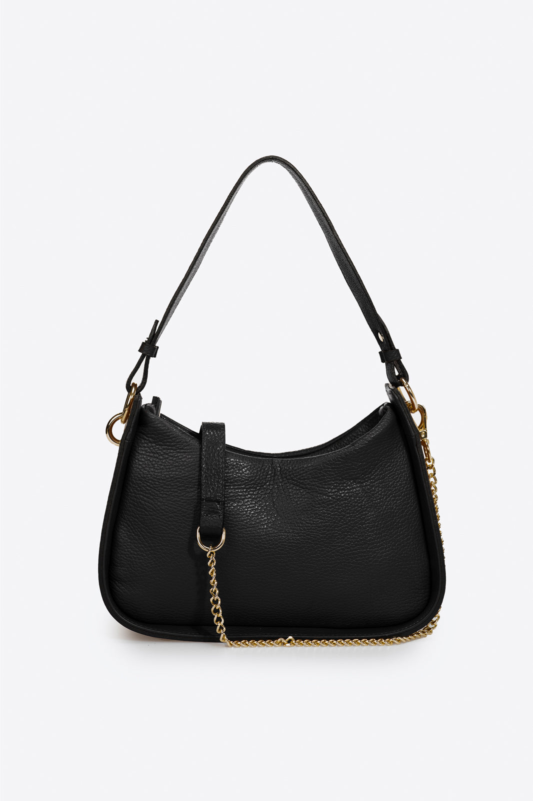 ECHO Leather Top Handle Bag - Black
