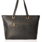 Leather Top Handle Bag 2349 - Black
