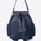 NOA Leather Backpack - Blue