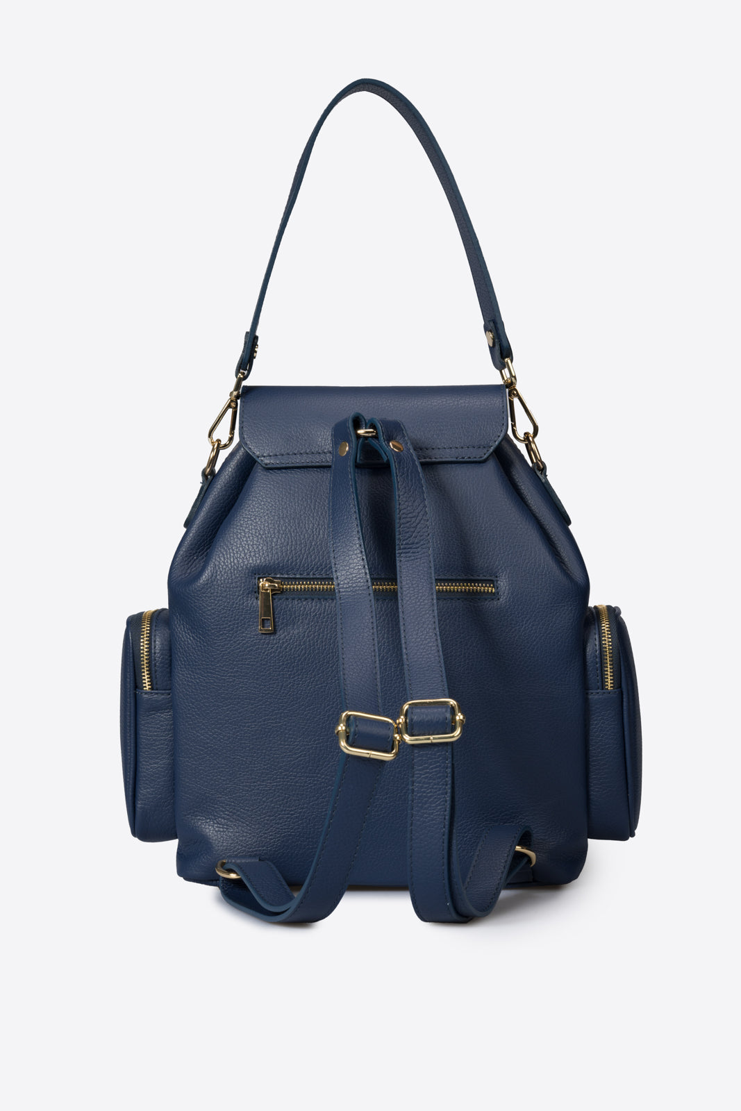 NOA Leather Backpack - Blue